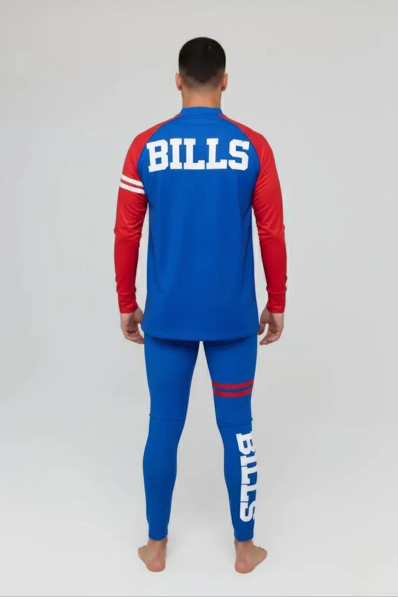 Homme Ski Sous-vêtement Haut Thermique NFL Buffalo Bills 8/8