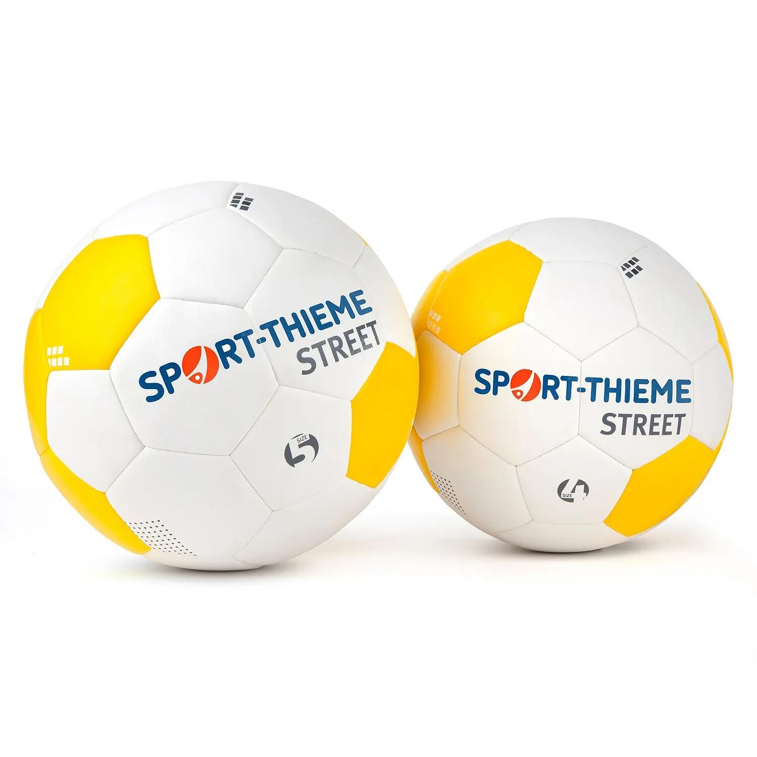 Fußball Street Größe 4 Fußball Unisex Weiß-Gelb 3/6