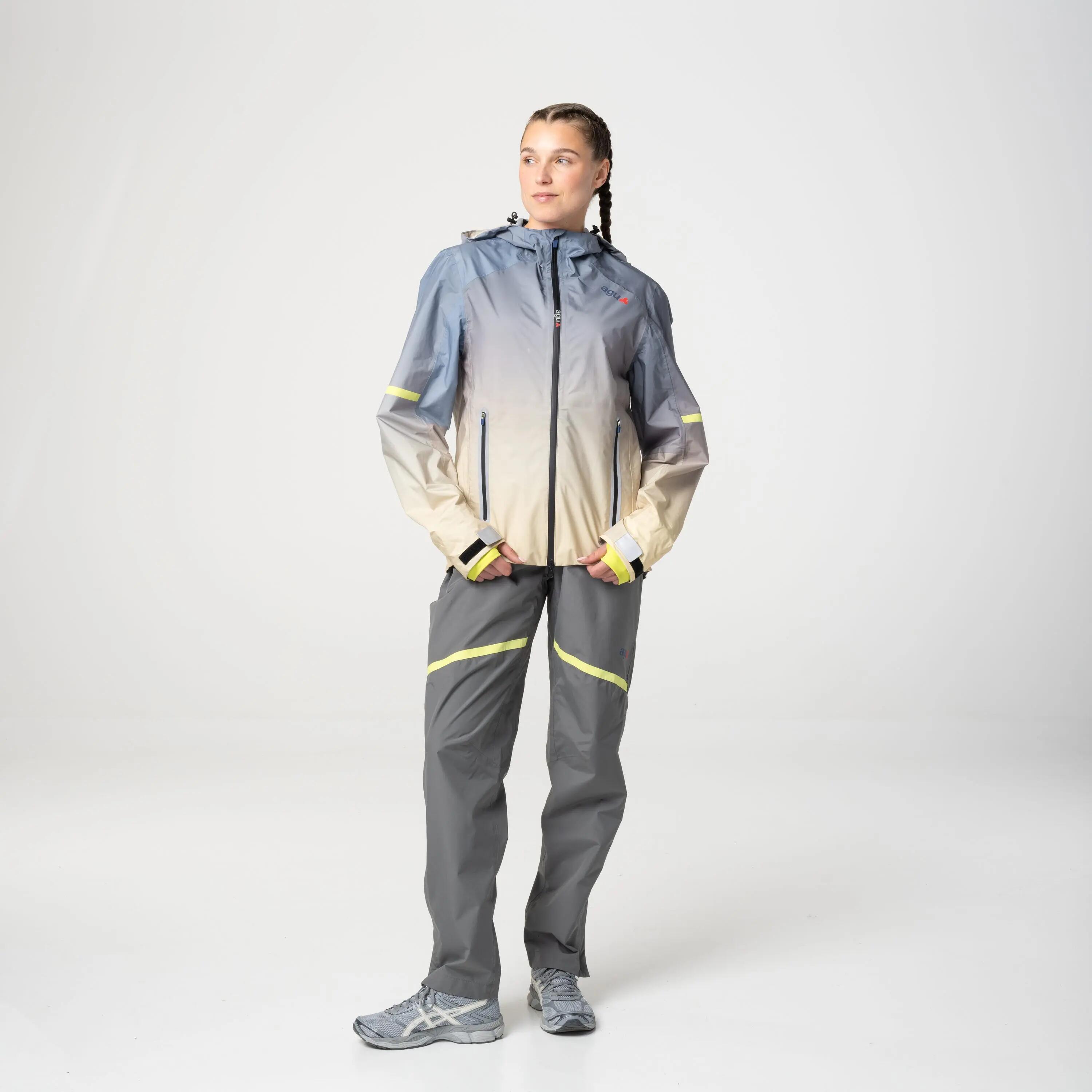 Pantalon de pluie vélo ville imperméable Pro gris 3/7