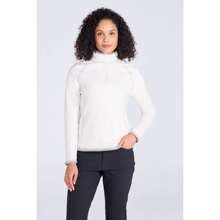 Polaire de Randonnée Femme Demi-Zip Légère Respirante, Montana