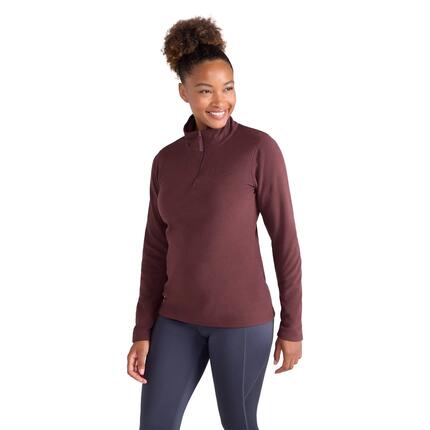 Polaire de Randonnée Femme Demi-Zip Légère Respirante, Camber II