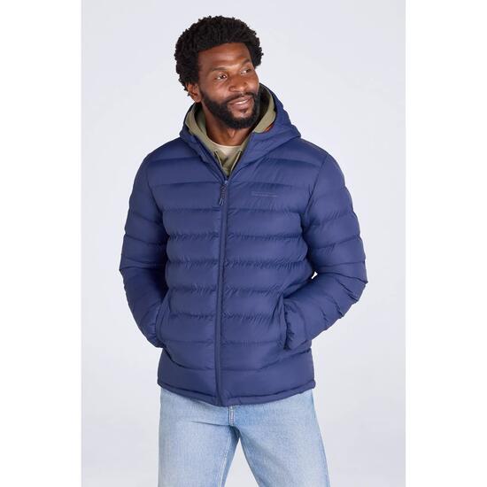 Doudoune Matelassée de Randonnée Homme Déperlante Légère Capuche, Seasons