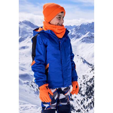 Veste de Ski Enfant Déperlante Capuche Doublure Chaude, Raptor