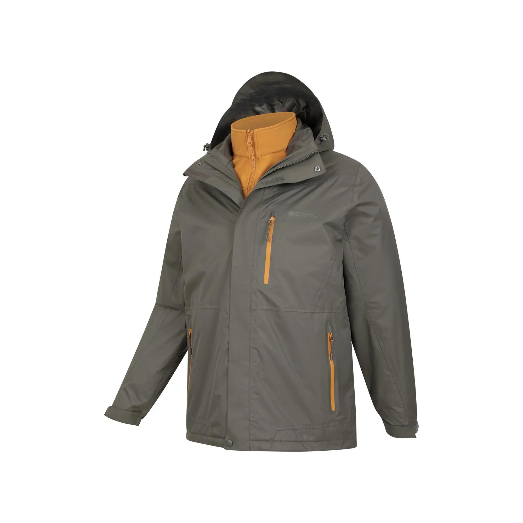 Veste 3 en 1 de Randonnée Homme Imperméable Respirante Capuche, Bracken Extreme 9/12