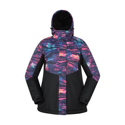 Damen Skijacke Gemustert Wasserabweisend Herausnehmbares Futter - Dawn II
