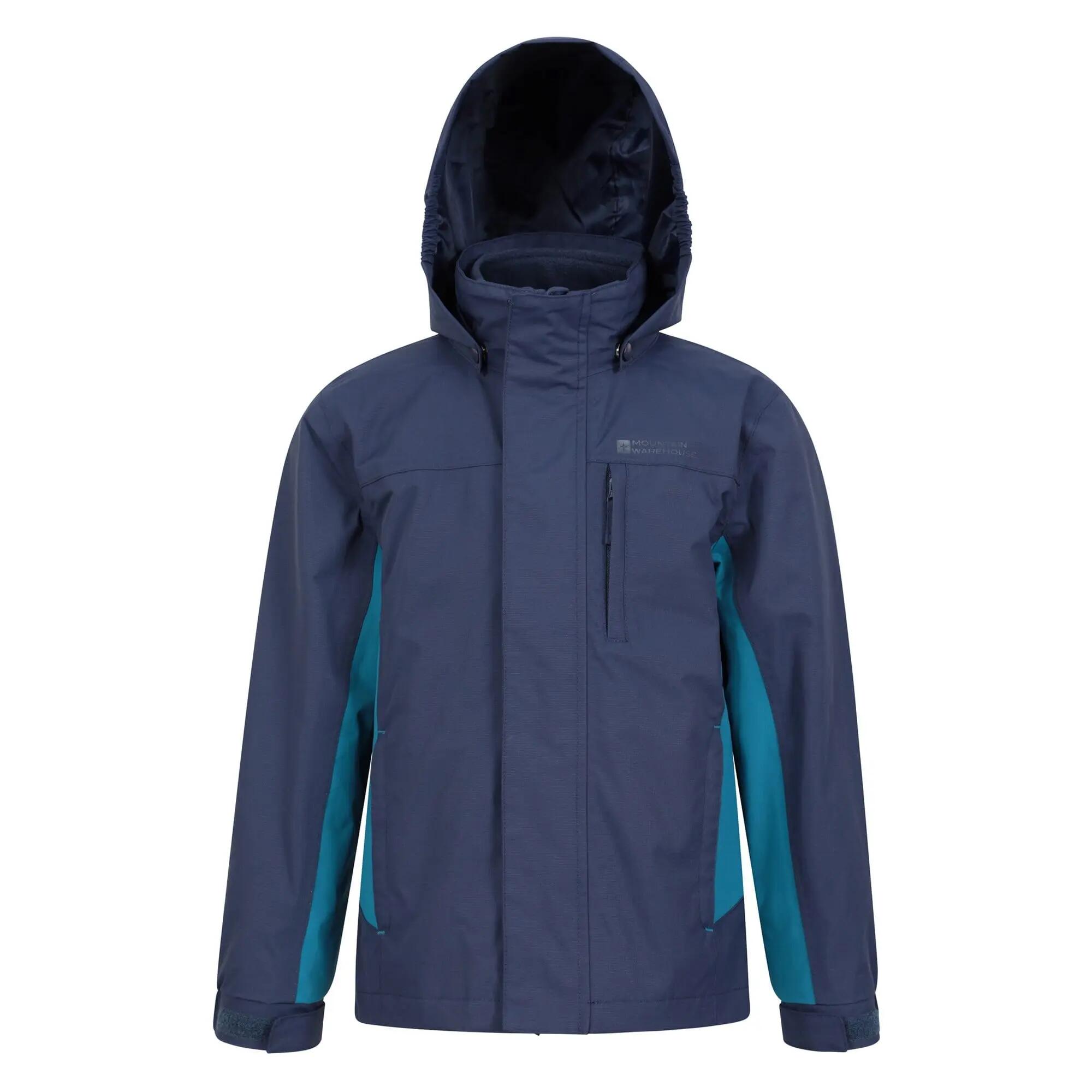 Kinder Wandern 3-in-1-Jacke Wasserdicht Atmungsaktiv Kapuze - Cannonball 10/12