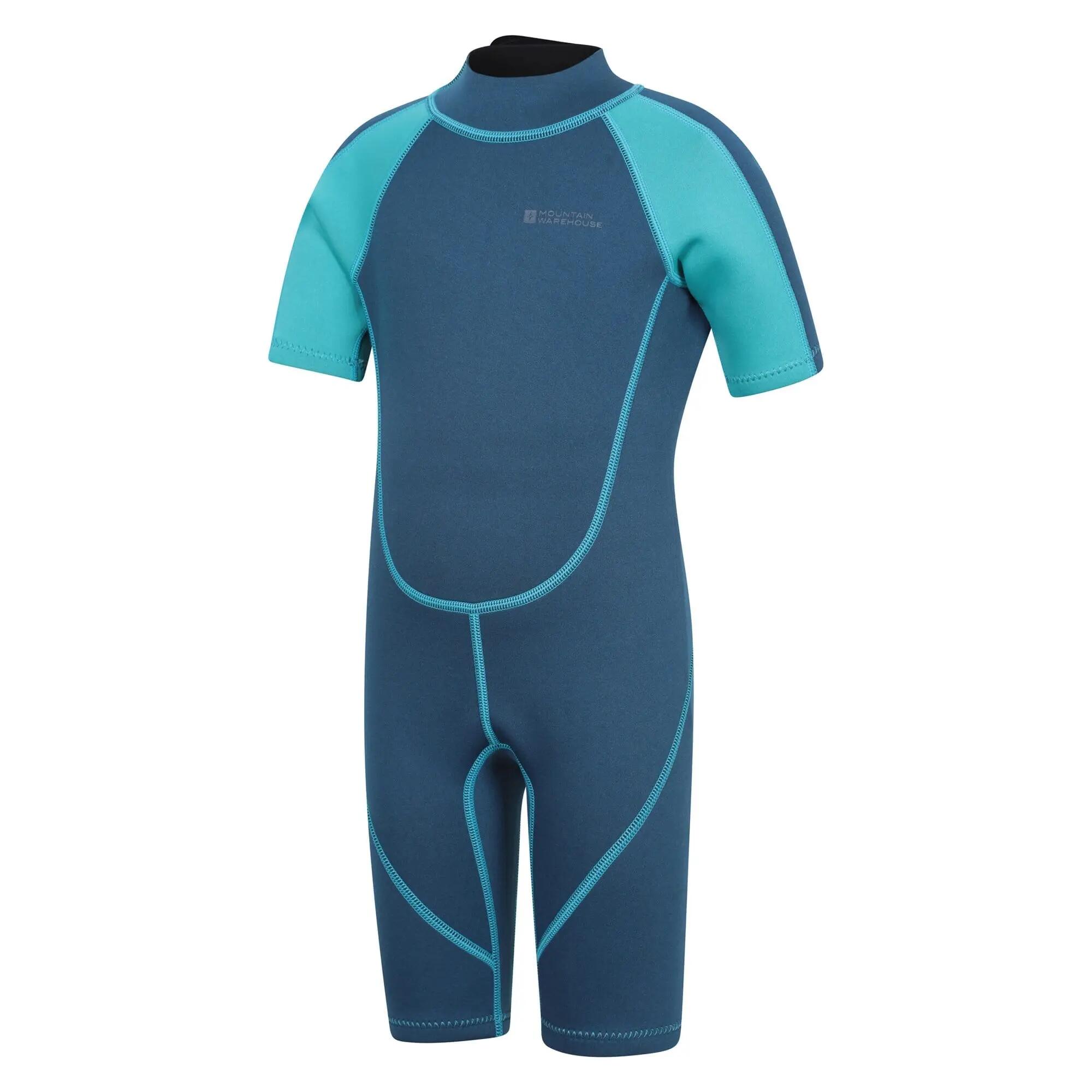 Kinder Surfen Shorty Neoprenanzug 2,5 mm Easy-Glide-Reißverschluss 4/8