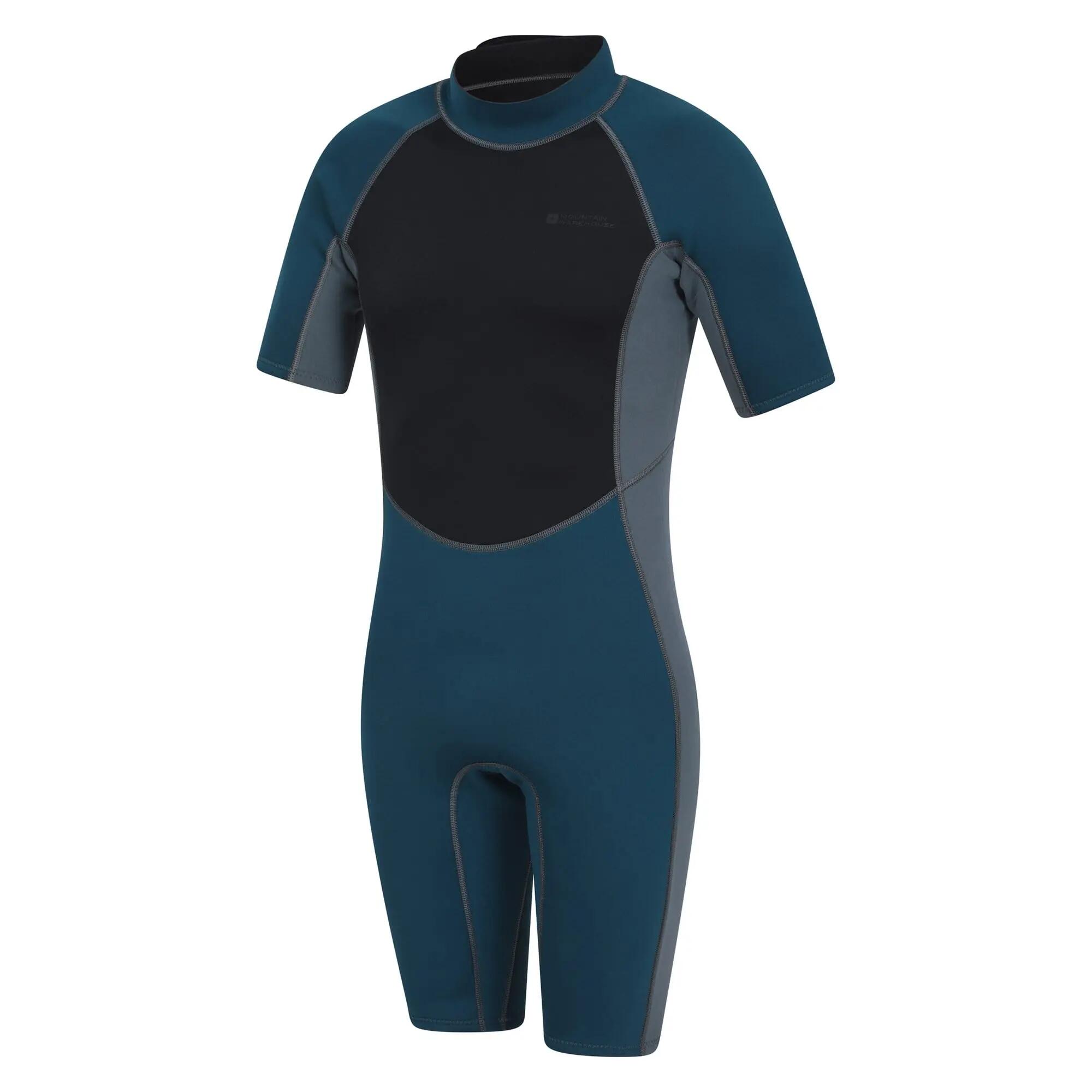 Herren Surfen Shorty Neoprenanzug 2,5 mm Flatlock-Nähte Rückenreißverschluss 9/12