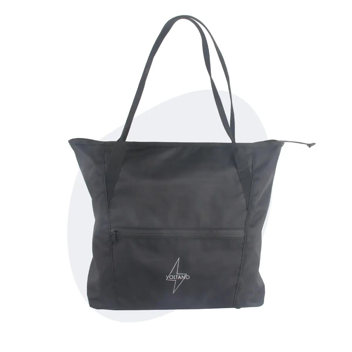 Voltano Shopper - Enkele Fietstas - Zwart - 100% Waterdicht - 19 Liter 1/7