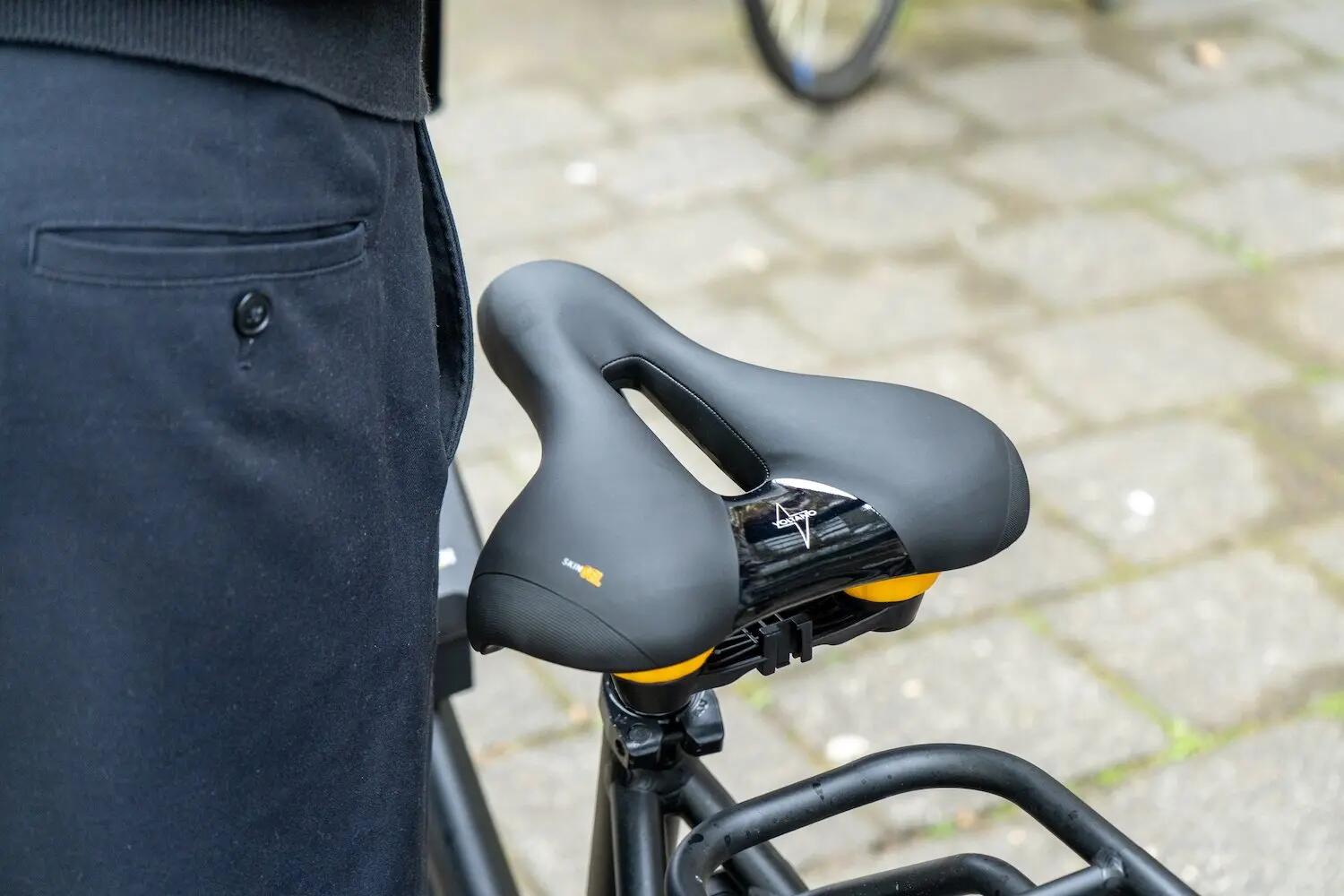 Voltano Fietszadel Elegance - Zwart - Unisex - Breed - Gel Zadel 2/7