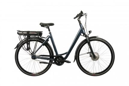 Rower elektryczny Corwin 28326 – 28 cali, 490 mm, błyszczący szary