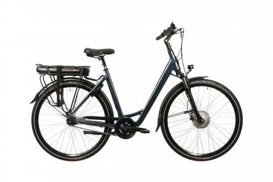 Rower elektryczny Corwin 28326 – 28 cali, 490 mm, błyszczący szary