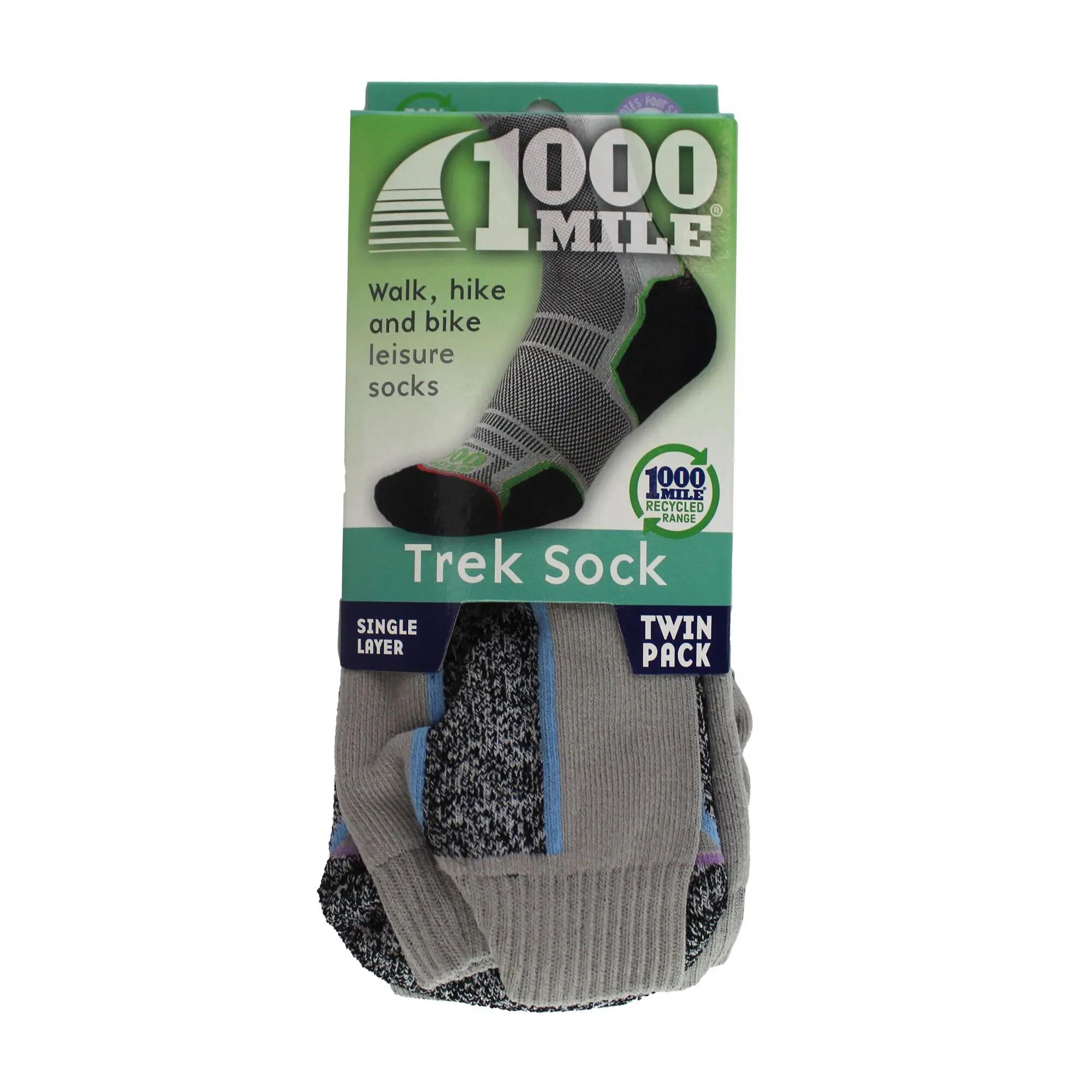 Chaussettes femme 1000 Mile Trek (x2) 2/6