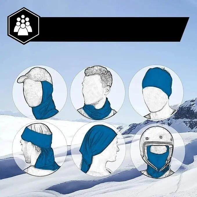 Passamontagna termico antivento protezione integrale grande freddo 4/4