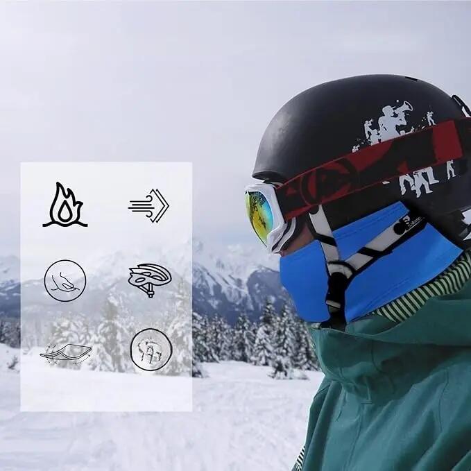 Passamontagna termico antivento protezione integrale grande freddo 2/4