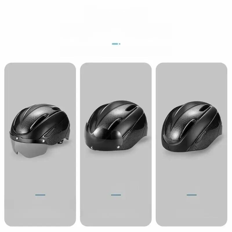 Casque de vélo avec absorption chocs EPS et visière de lunettes 4/5