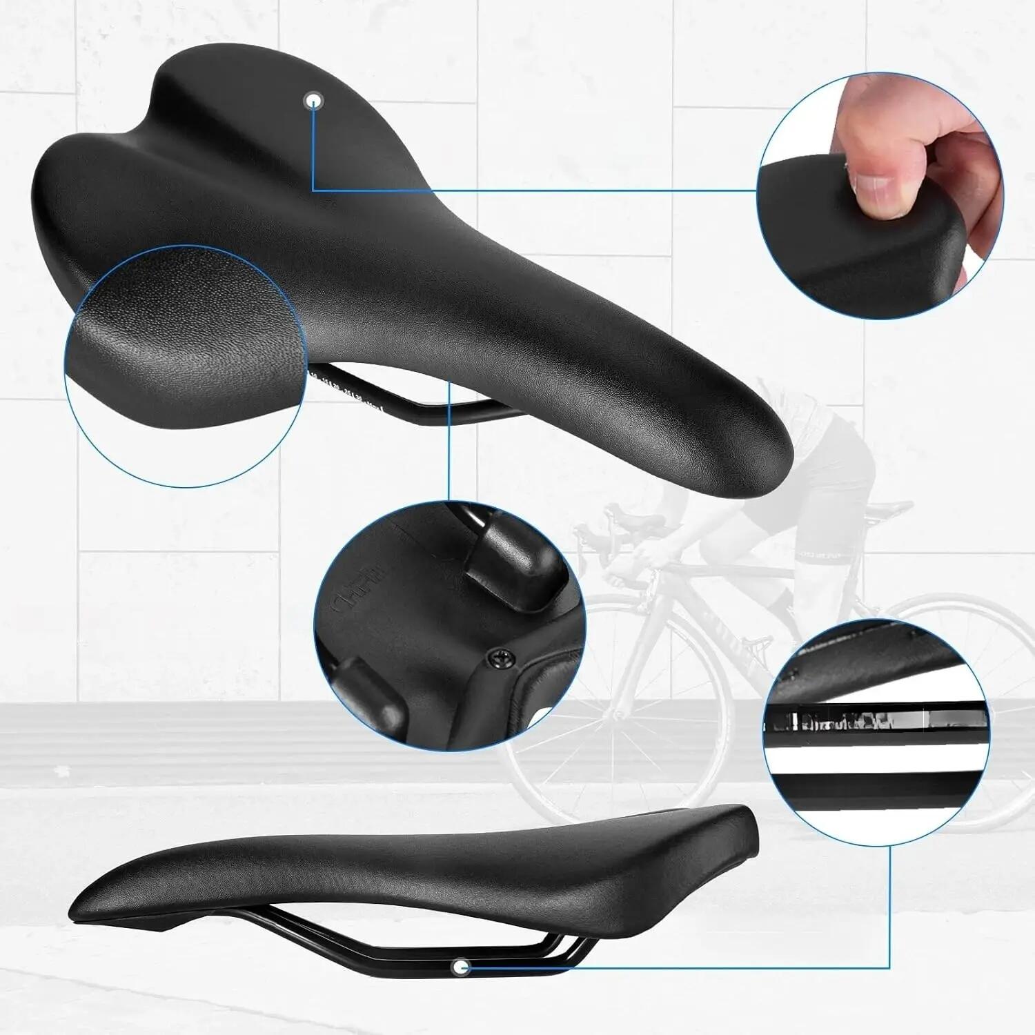 Vintage pohodlné ergonomické sedlo na kolo 2/2