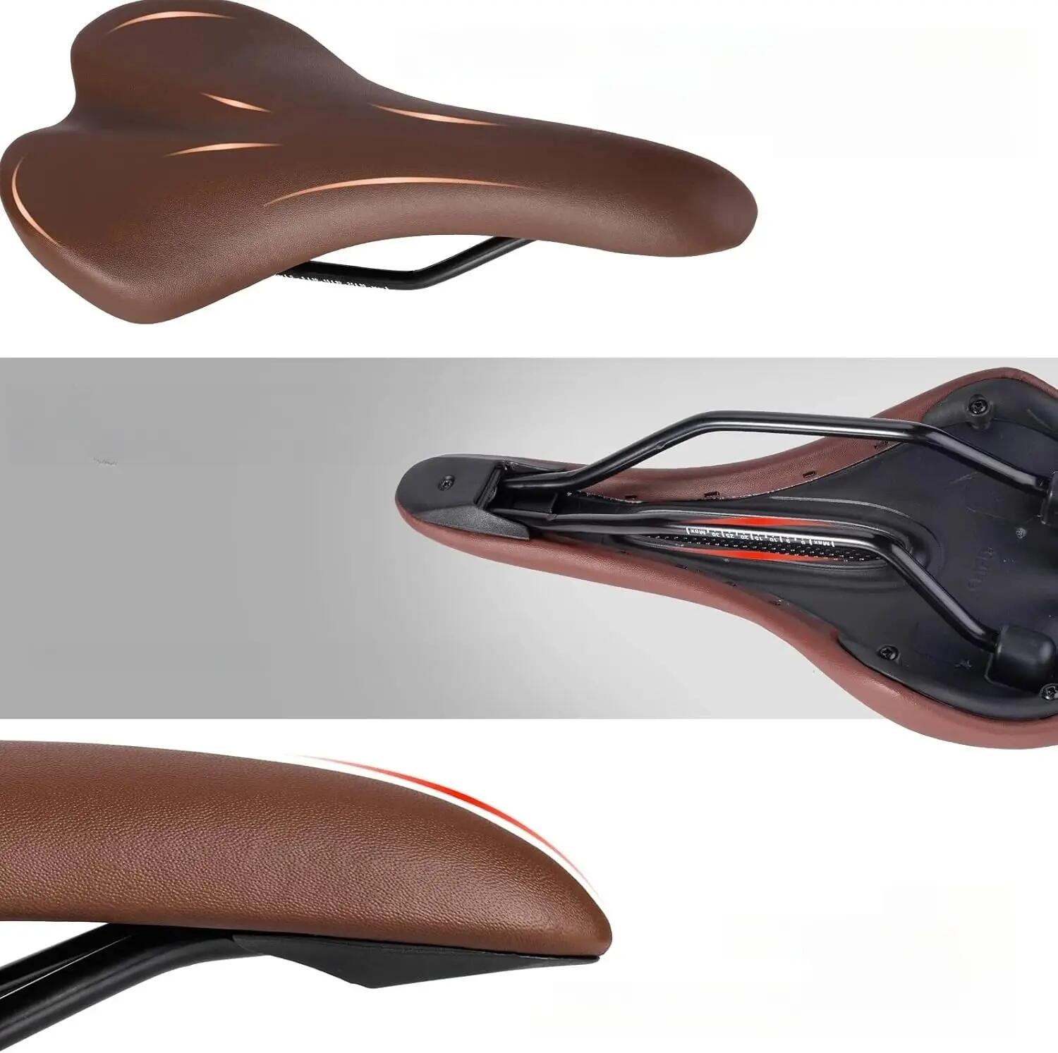 Vintage pohodlné ergonomické sedlo na kolo 4/4