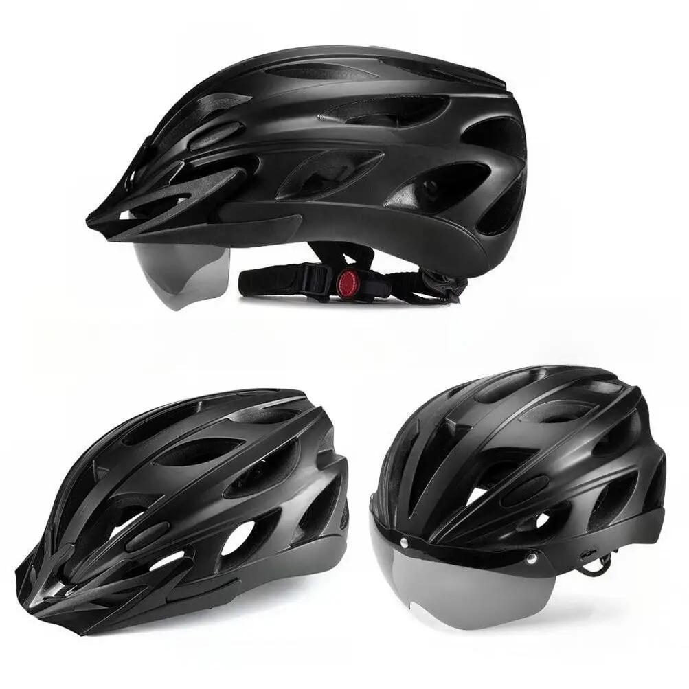 Capacete de bicicleta com óculos ROCKBROS 2/5