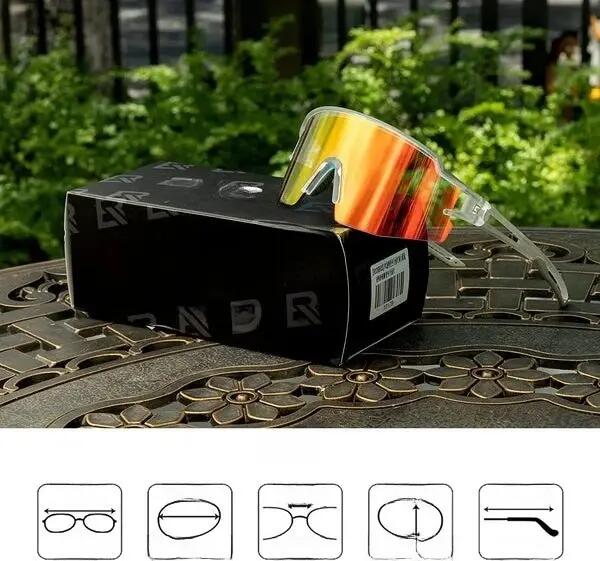 Óculos de ciclismo fotocromáticos com proteção UV 6/6
