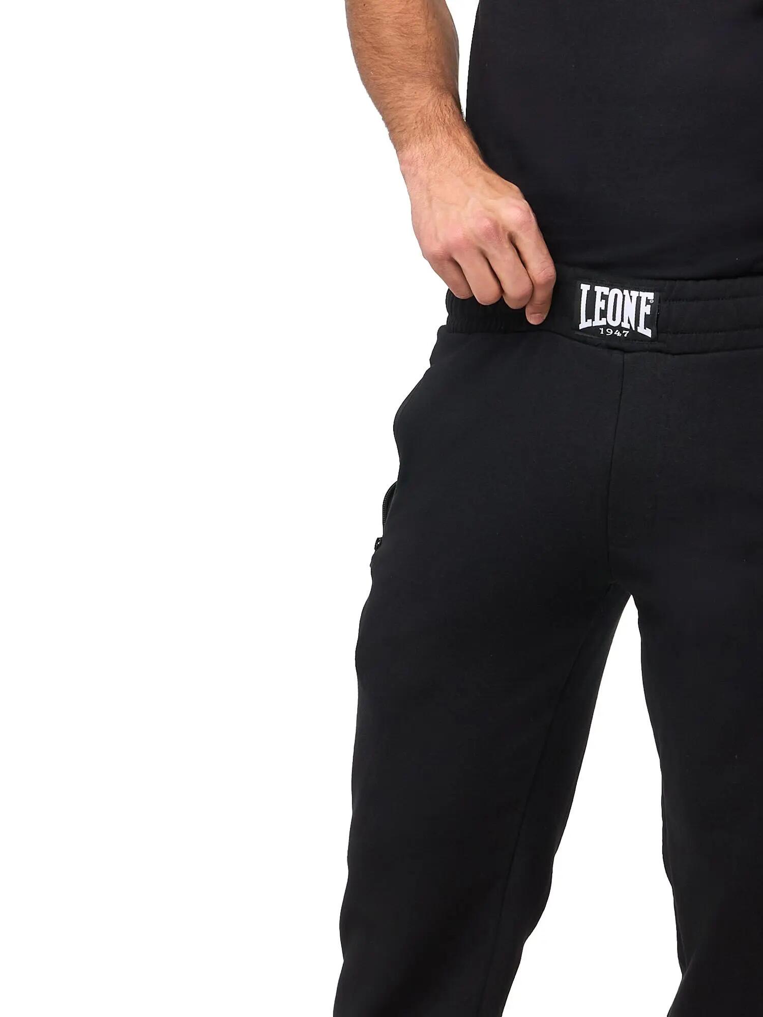 Pantalone sportivo da uomo con tasche con chiusura zip Leone B&W 5/6