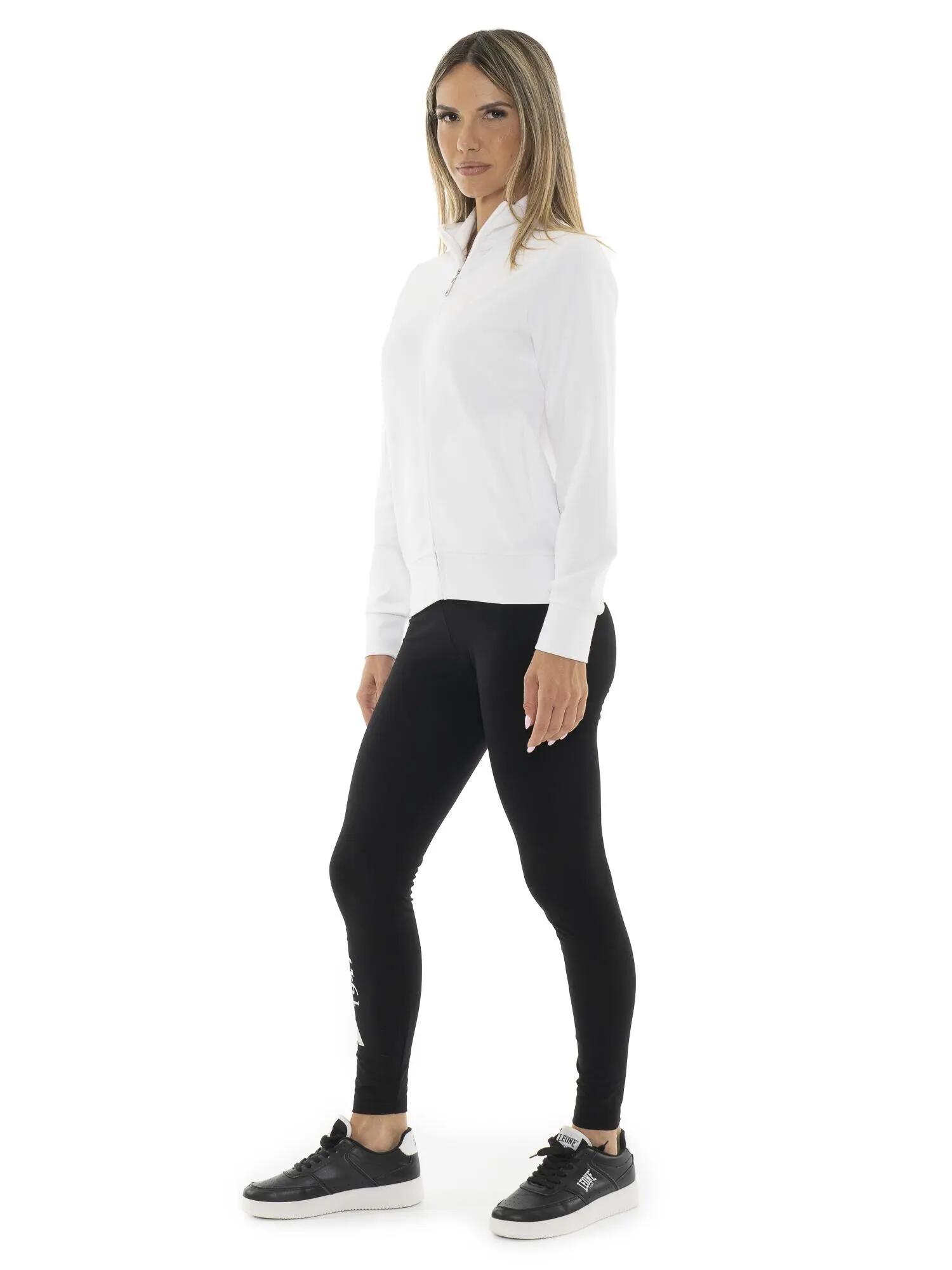 Sudadera básica con cuello y cremallera para mujer de Leone 2/5