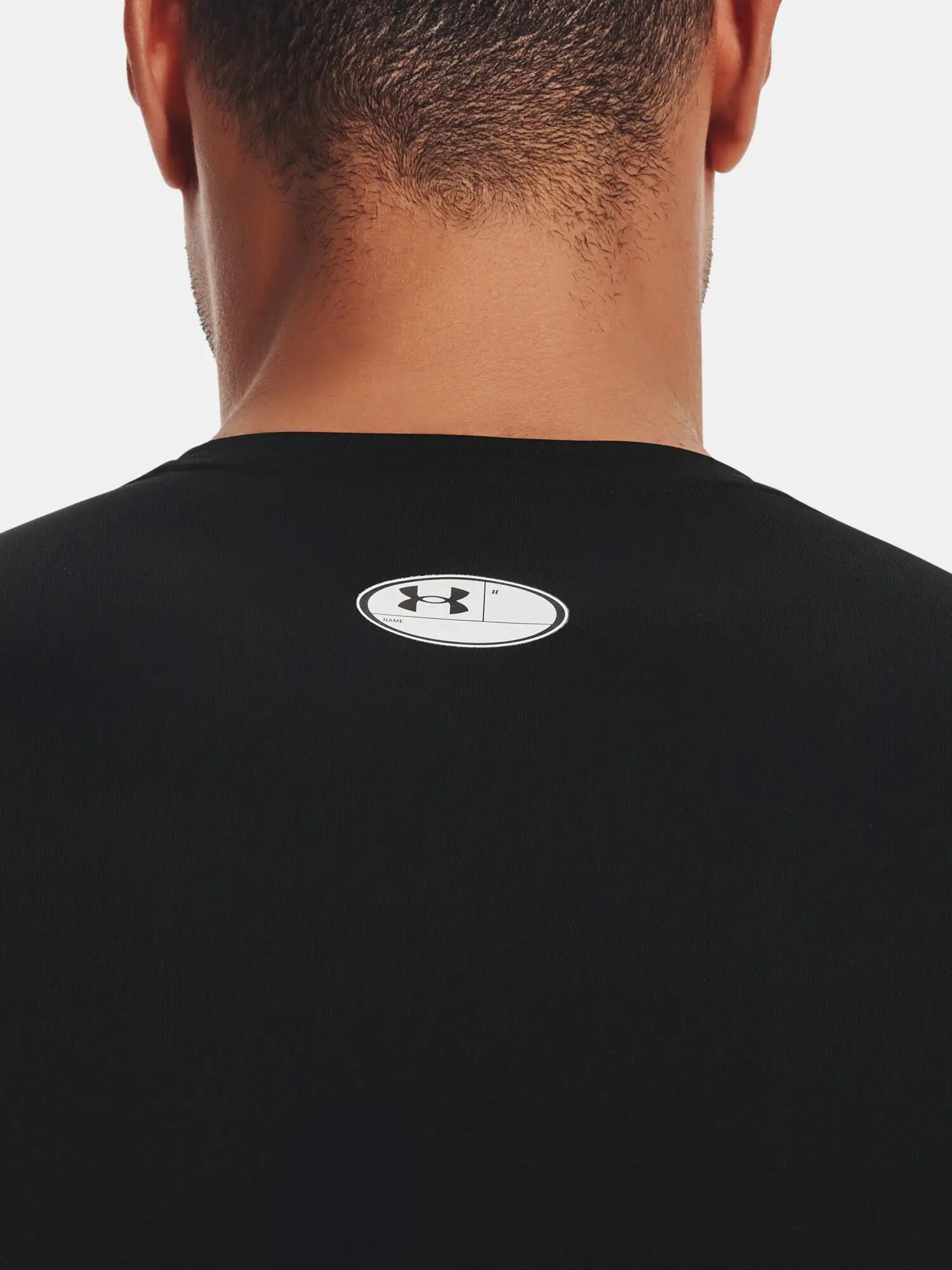 Maglia a compressione manica lunga Under Armour Heatgear Armour nera da uomo 5/6