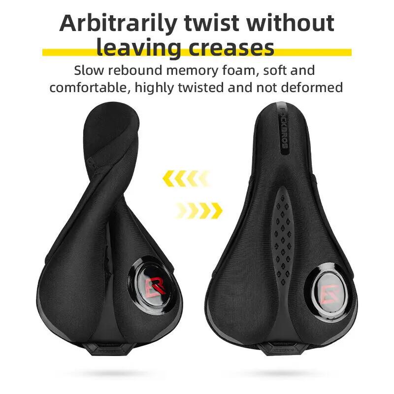 Housse de selle de vélo en silicone avec feu arrière 3/7