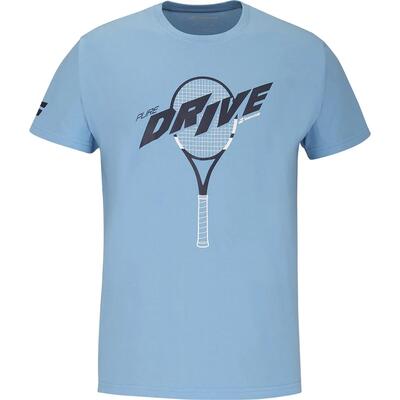 T-shirt - Tennis - Unisex - Confortevole Sostenibile - Drive Cotton - Bleu