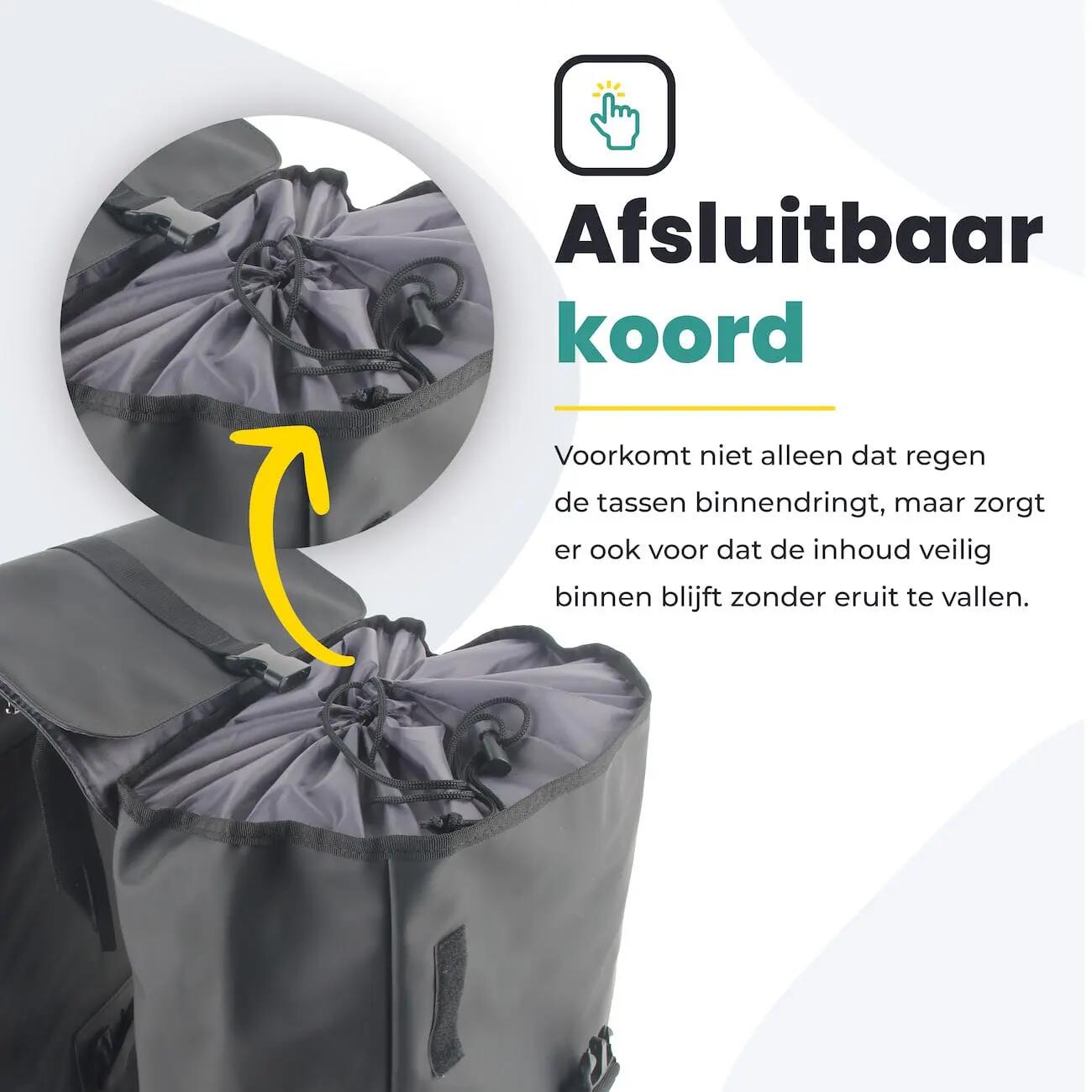 Fietstas voor Toerfietsen van het merk VOLTANO - Unisex - Kleur ZWART -  - 30 7/7