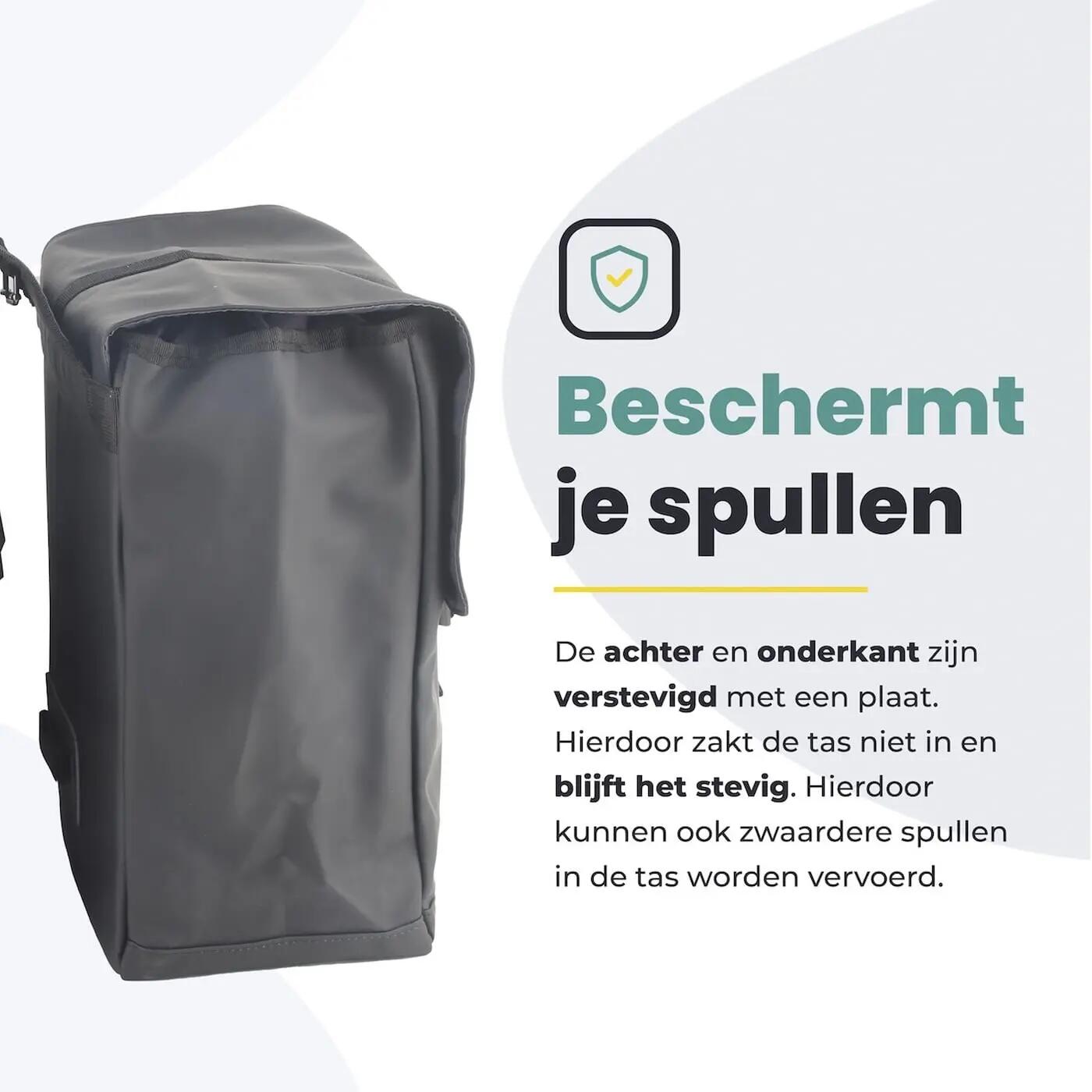 Fietstas voor Toerfietsen van het merk VOLTANO - Unisex - Kleur ZWART -  - 30 6/7