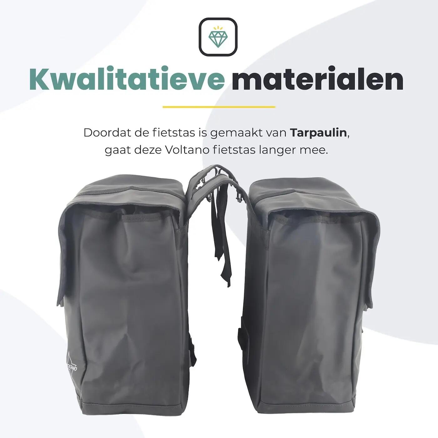 Fietstas voor Toerfietsen van het merk VOLTANO - Unisex - Kleur ZWART -  - 30 5/7