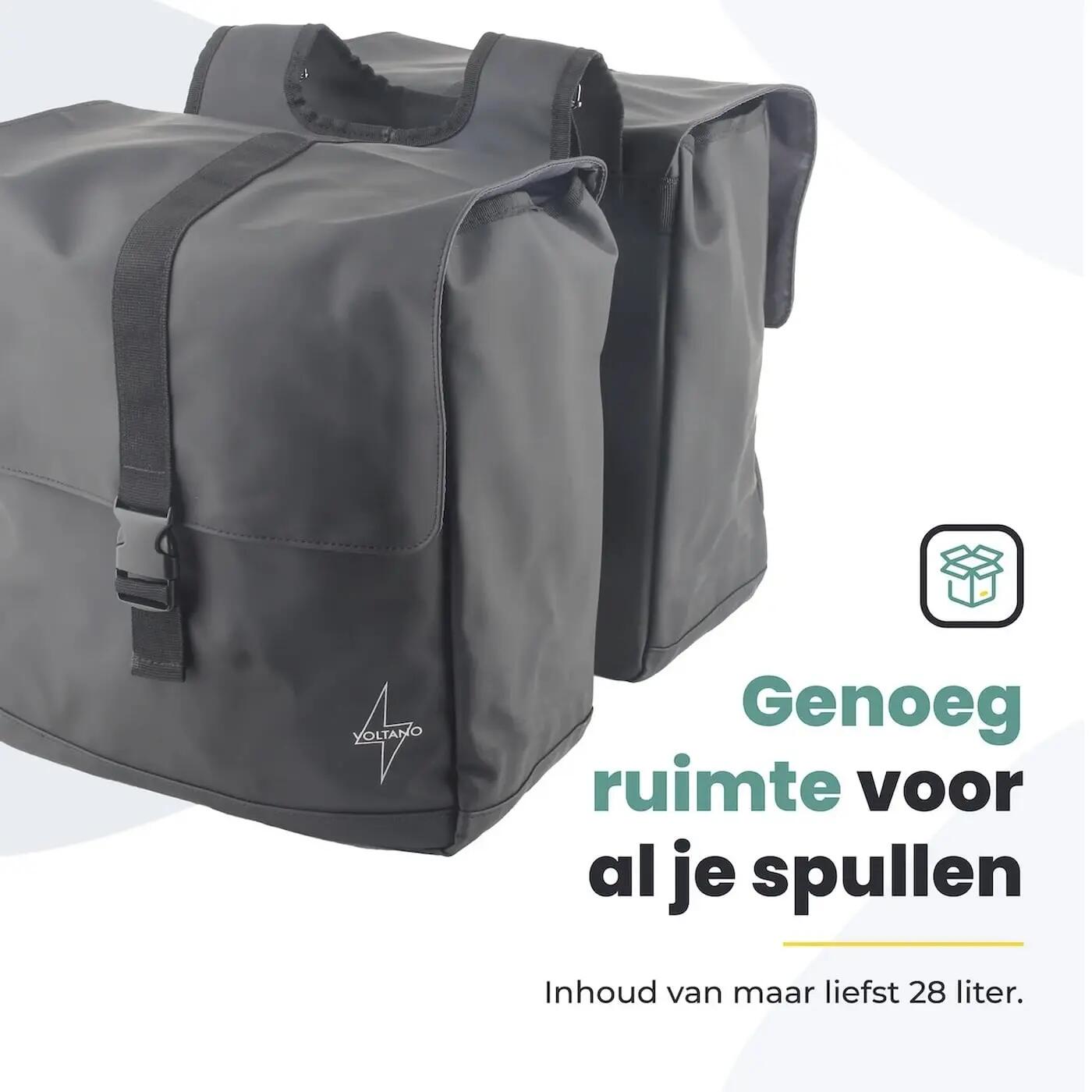 Fietstas voor Toerfietsen van het merk VOLTANO - Unisex - Kleur ZWART -  - 30 4/7