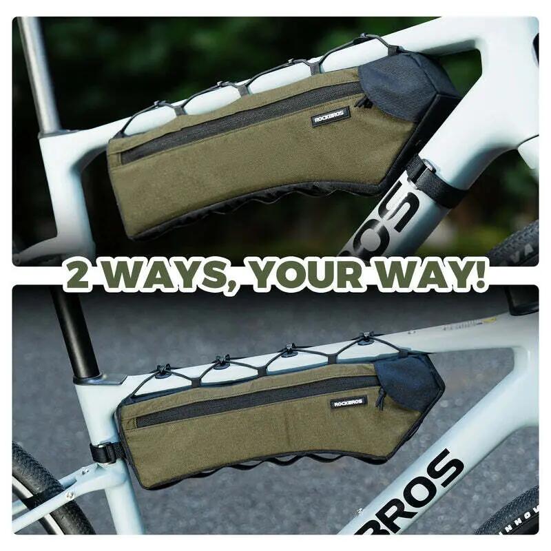 Alforja bicicleta con cremallera lateral 4/6