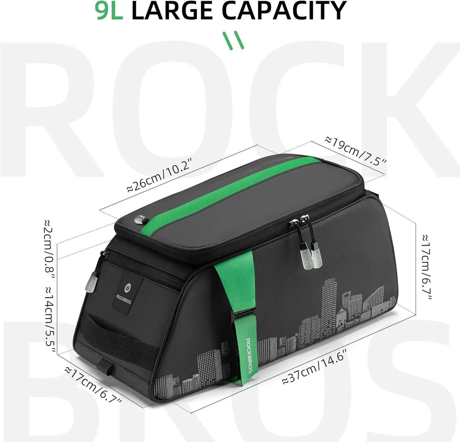 Sacoche de porte-bagages arrière étanche pour vélo 2/7
