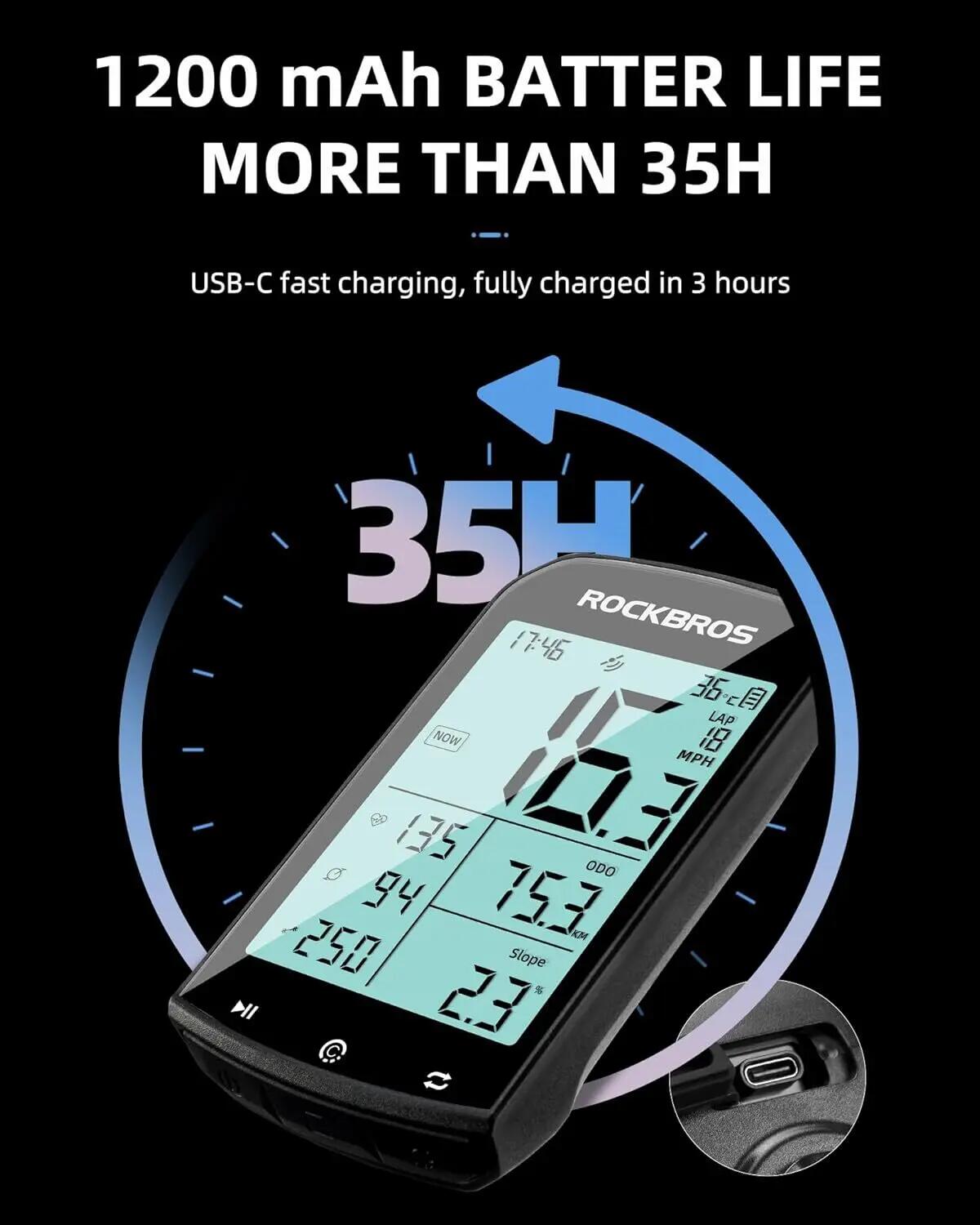 Fietscomputer GPS geavanceerde connectiviteit 5/7