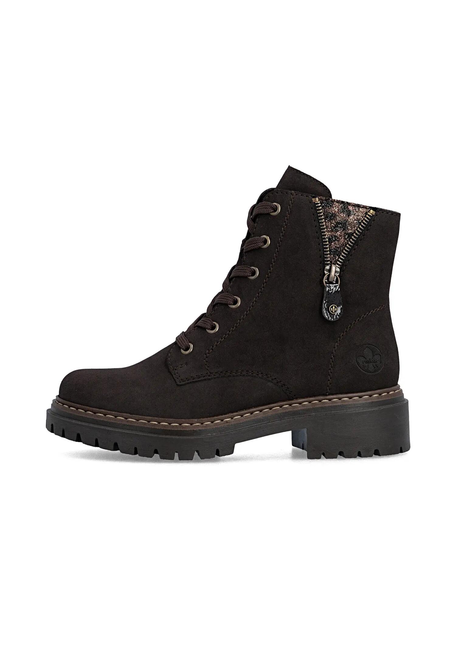 Rieker Damen 72617 25 Biker Boots Kunstleder Brown 3/6