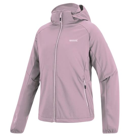 Veste softshell à capuche coupe-vent Bourda pour femme
