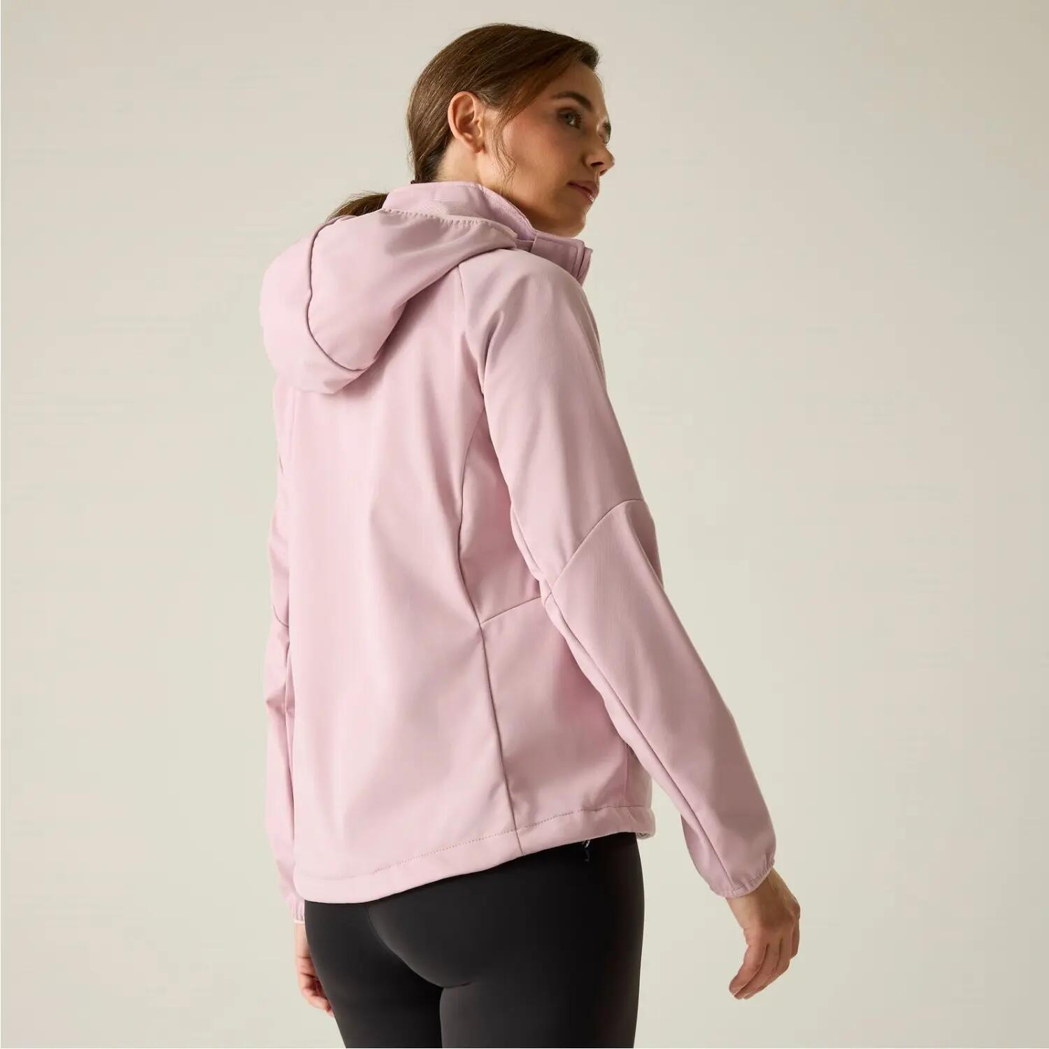 Giacca softshell antivento con cappuccio Bourda da donna 3/6