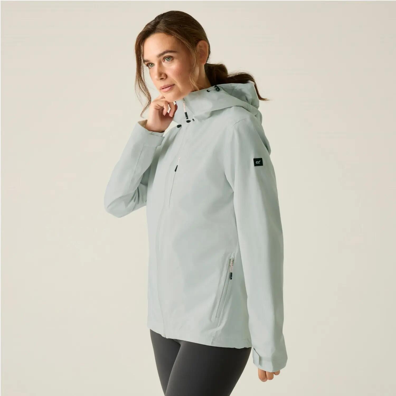 Giacca impermeabile da trekking con cappuccio Oklarna da donna 2/7