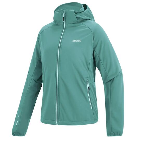 Veste softshell à capuche coupe-vent Bourda pour femme