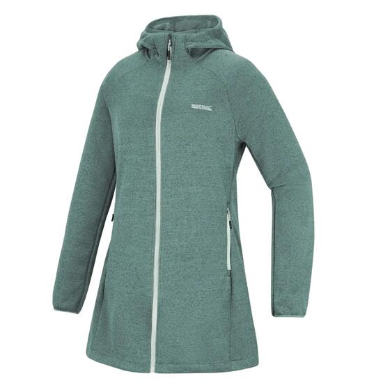 Bloomfield Damen-Fleecejacke mit Kapuze und langem Reißverschluss