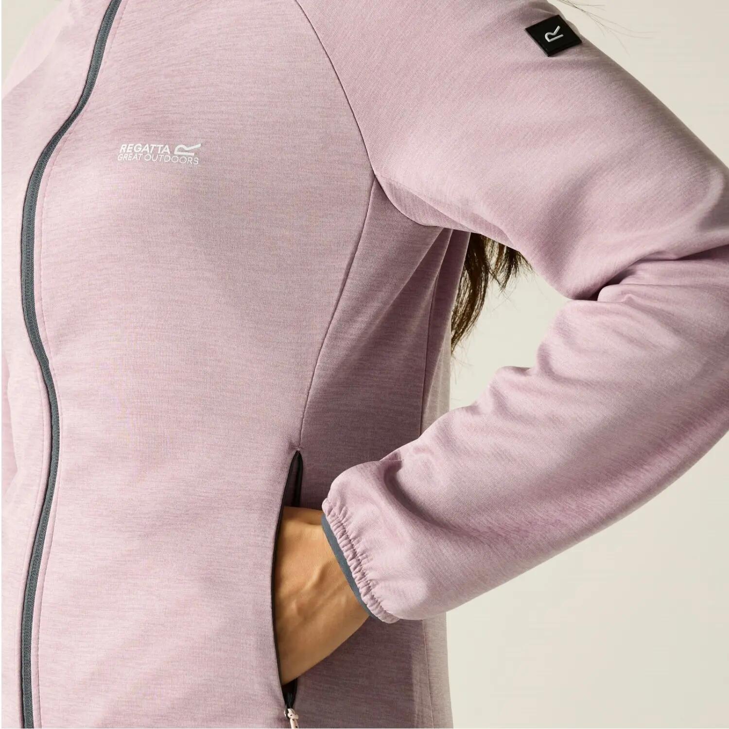 Capa intermedia elástica con capucha y cremallera completa Ferna Marl para mujer 5/7