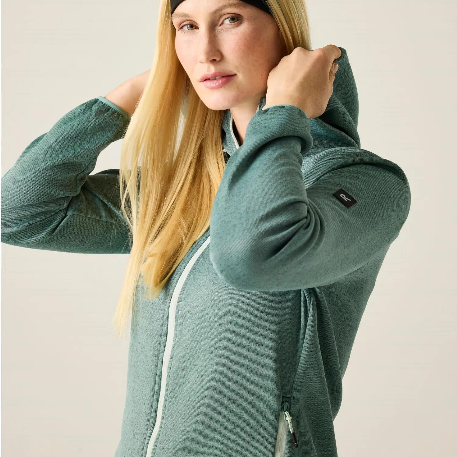Felpa con cappuccio e zip Bloomfield Long Line Fill da donna 5/7