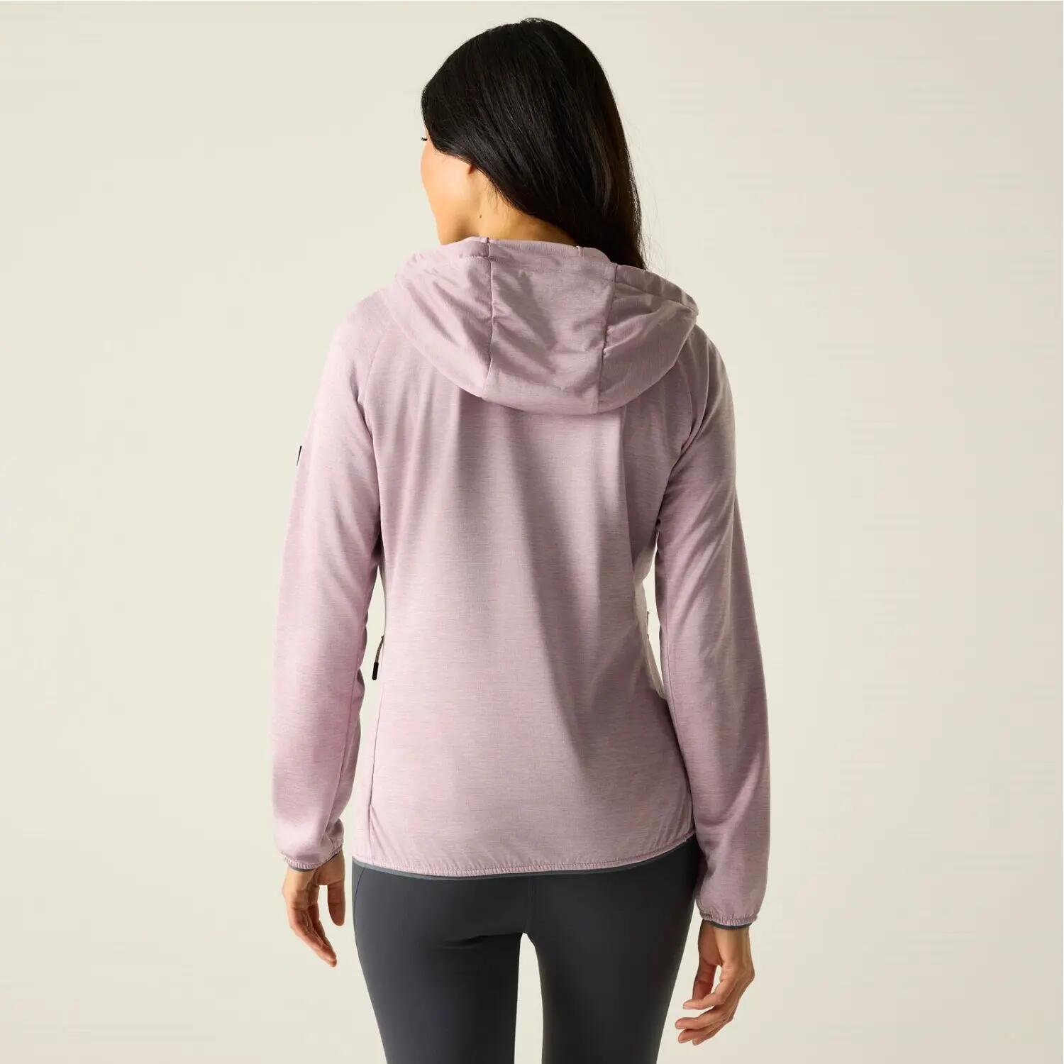 Capa intermedia elástica con capucha y cremallera completa Ferna Marl para mujer 3/7