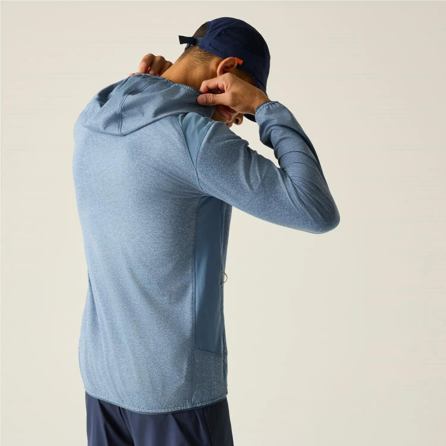 Capa intermedia con capucha y cremallera completa Finchdale Marl para hombre 3/7
