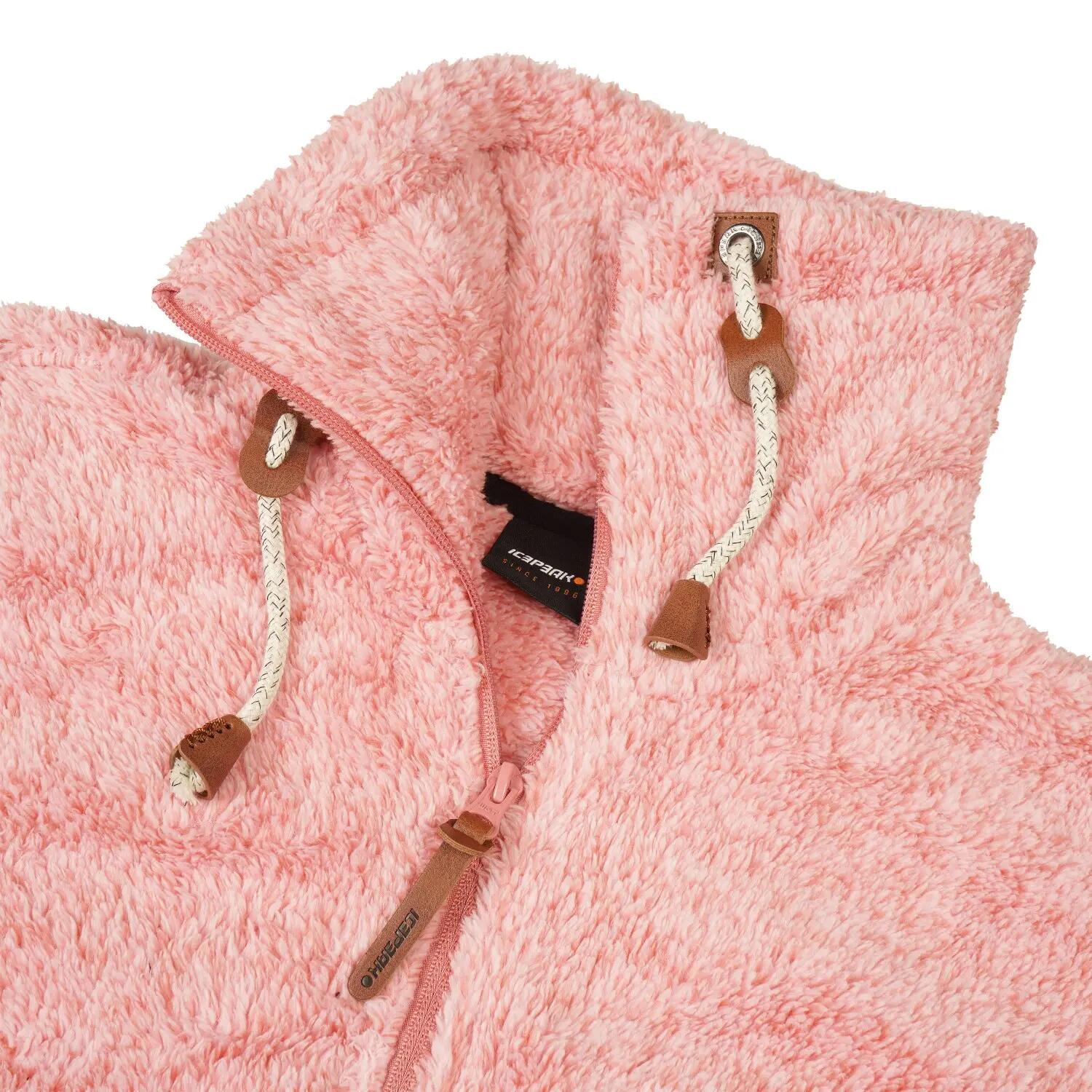Icepeak Colony Teddy Fleecejacke Damen Langhaarfleecejacke 3/5