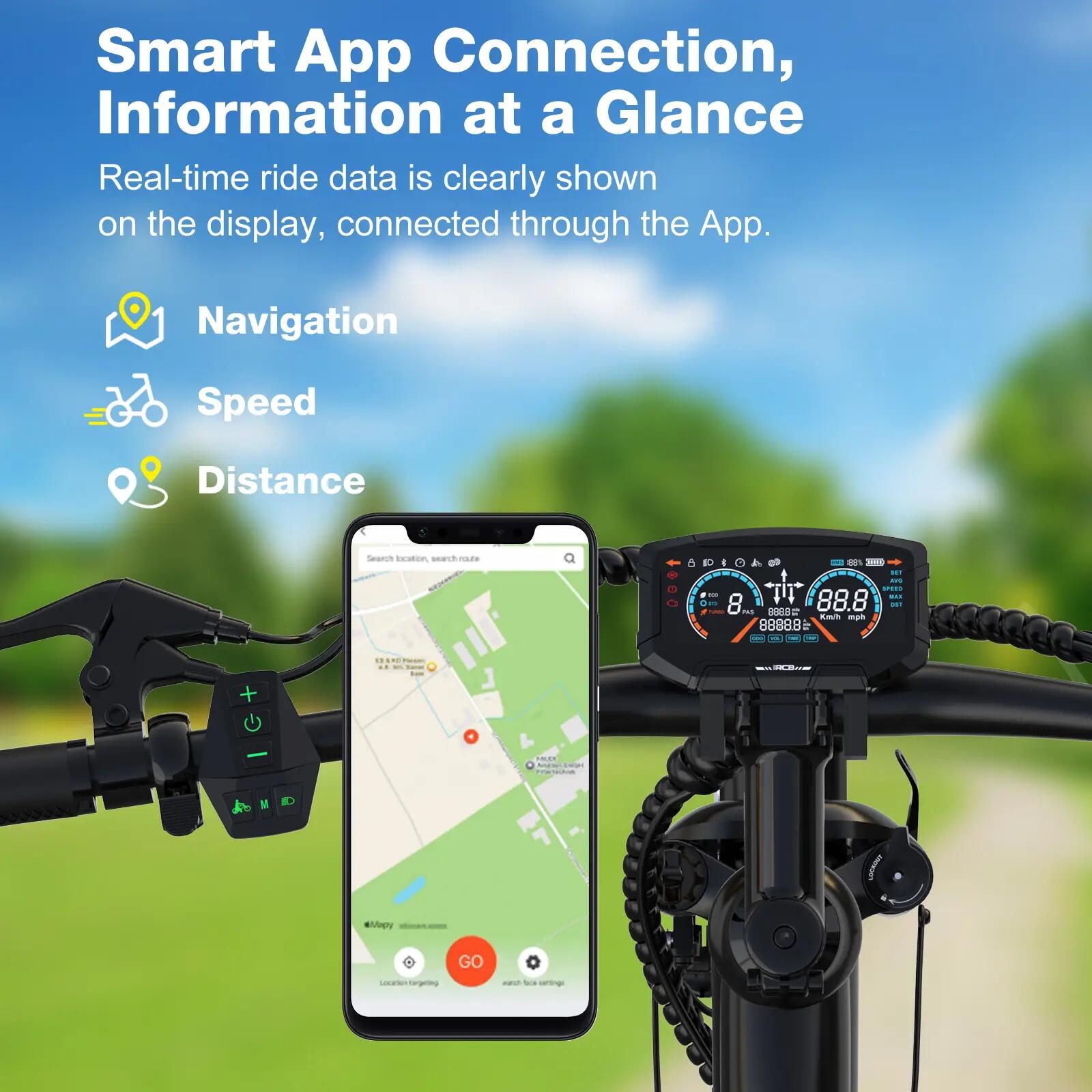 Bicicleta elétrica de cidade G5, 468Wh, sensor de torque, autonomia 60‑120km 2/7