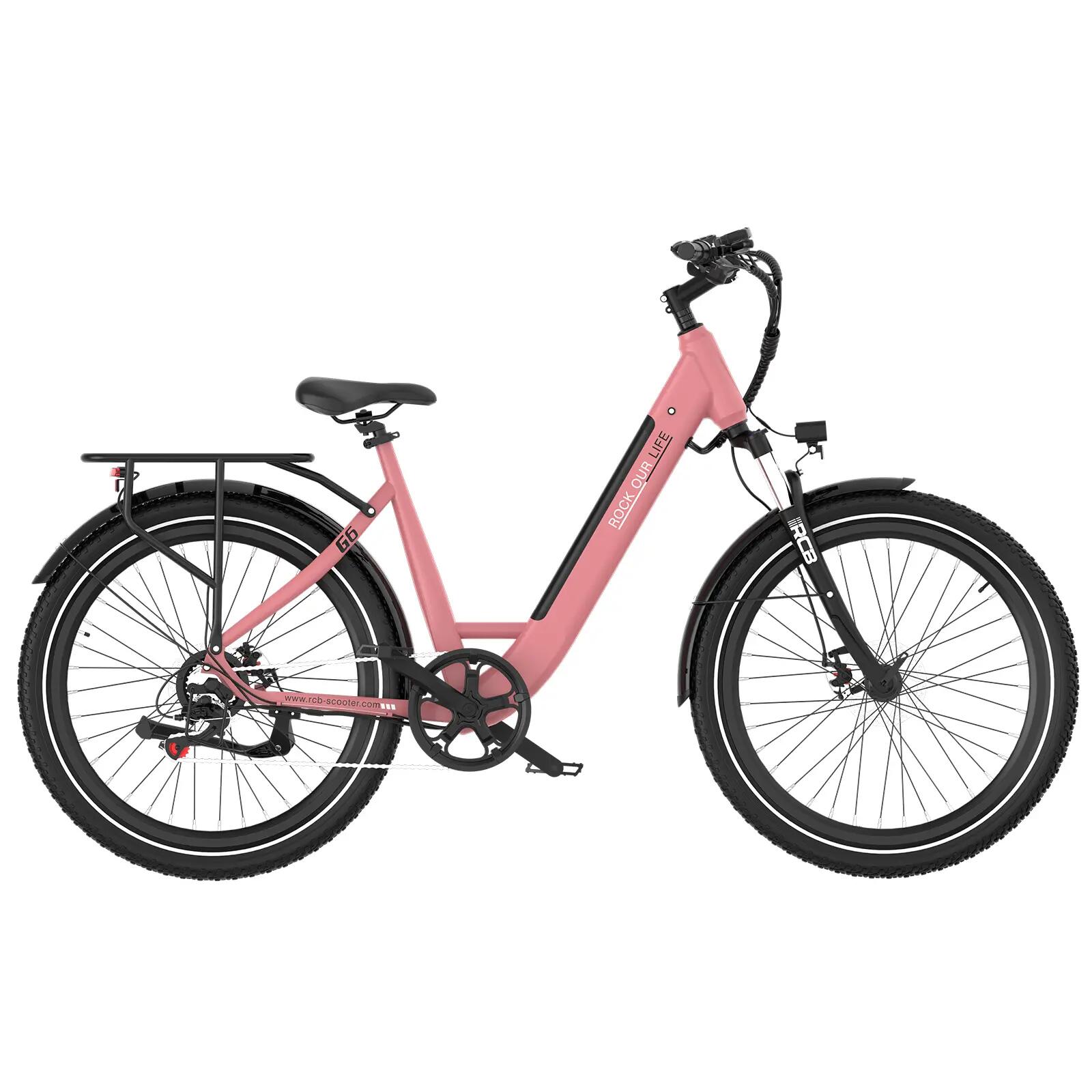 Rower elektryczny miejski G6 27,5" czujnik momentu 13Ah 60‑120km NFC i aplikacja 2/7