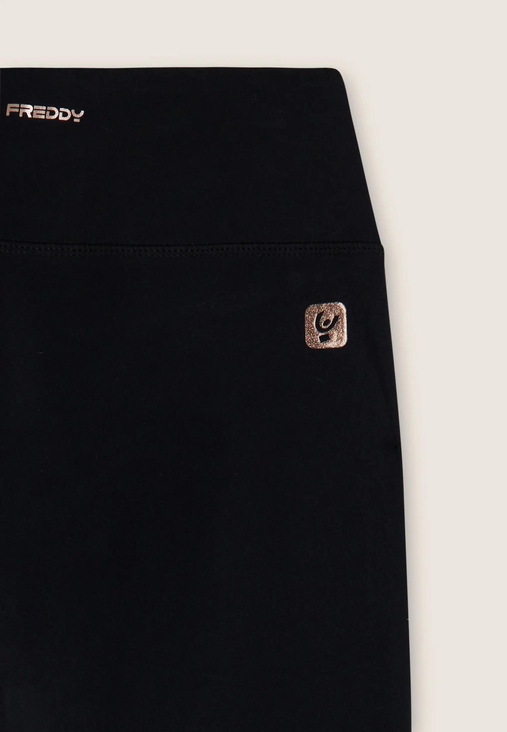 Leggings in tessuto tecnico svasati con fascia in silicone 7/7